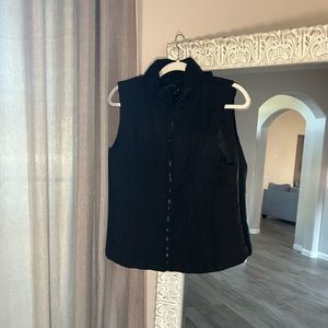 Black puffer vest